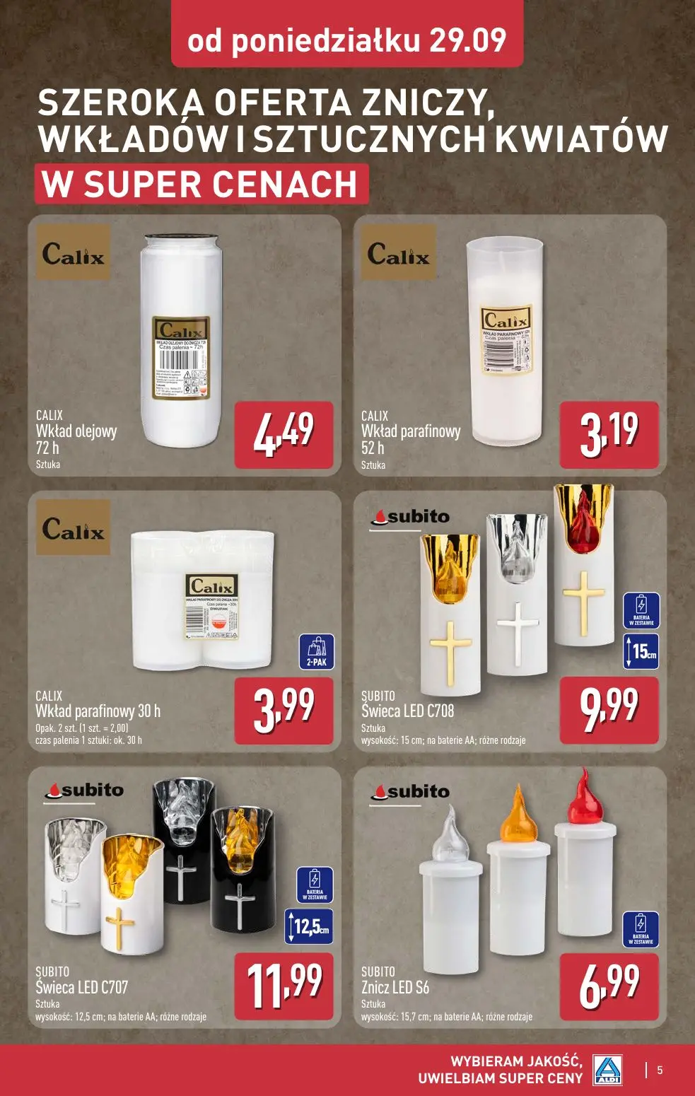 gazetka promocyjna ALDI Światełko pamięci - Strona 5
