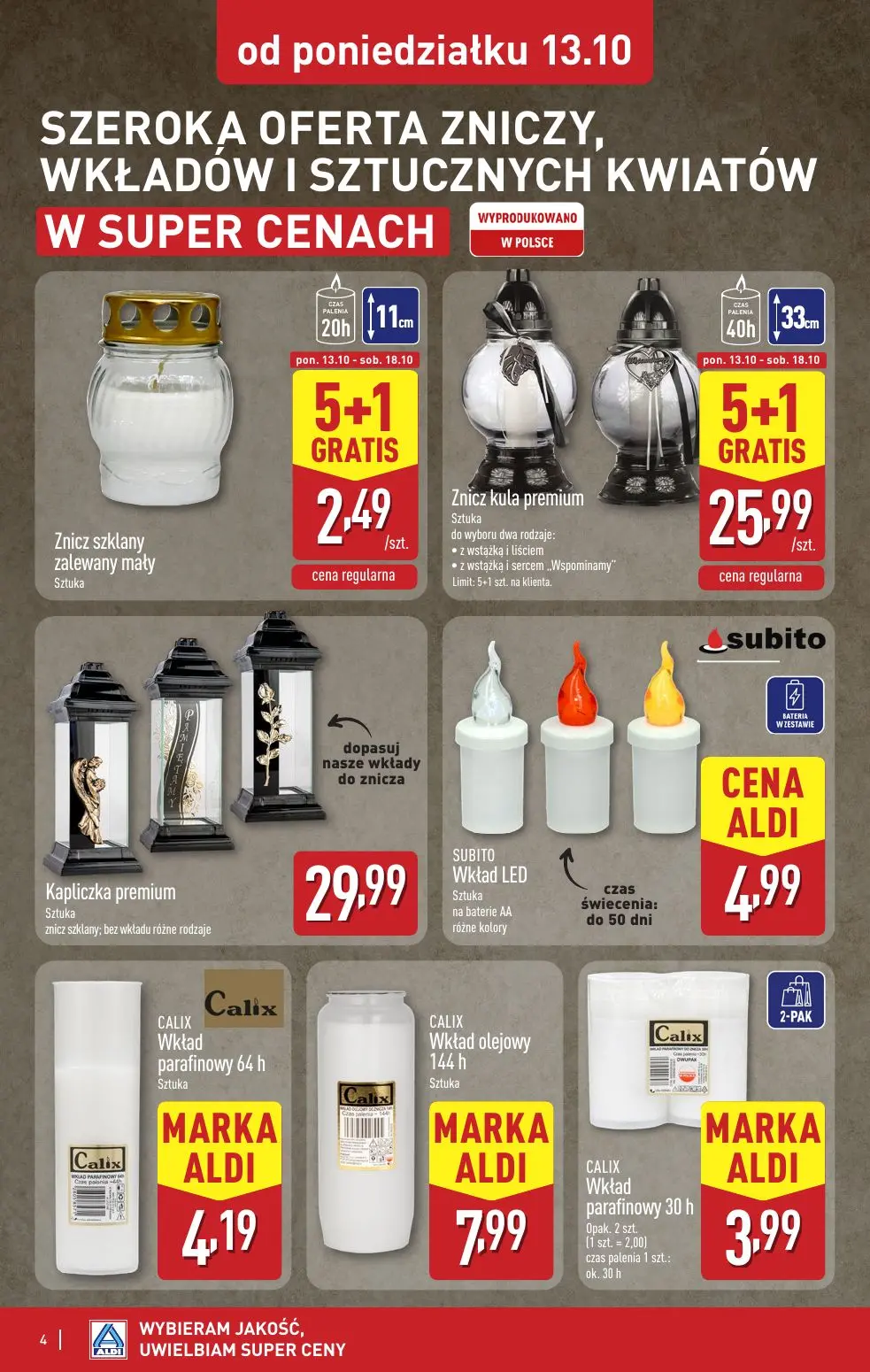 gazetka promocyjna ALDI Światełko pamięci - Strona 4