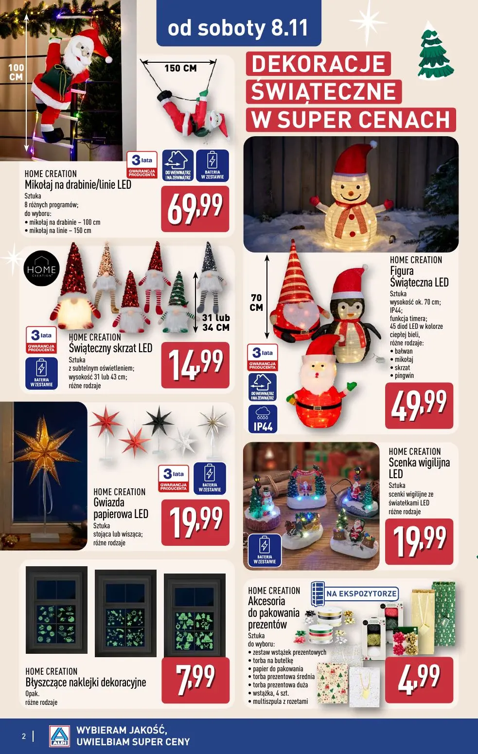 gazetka promocyjna ALDI Dekoracje świąteczne - Strona 2