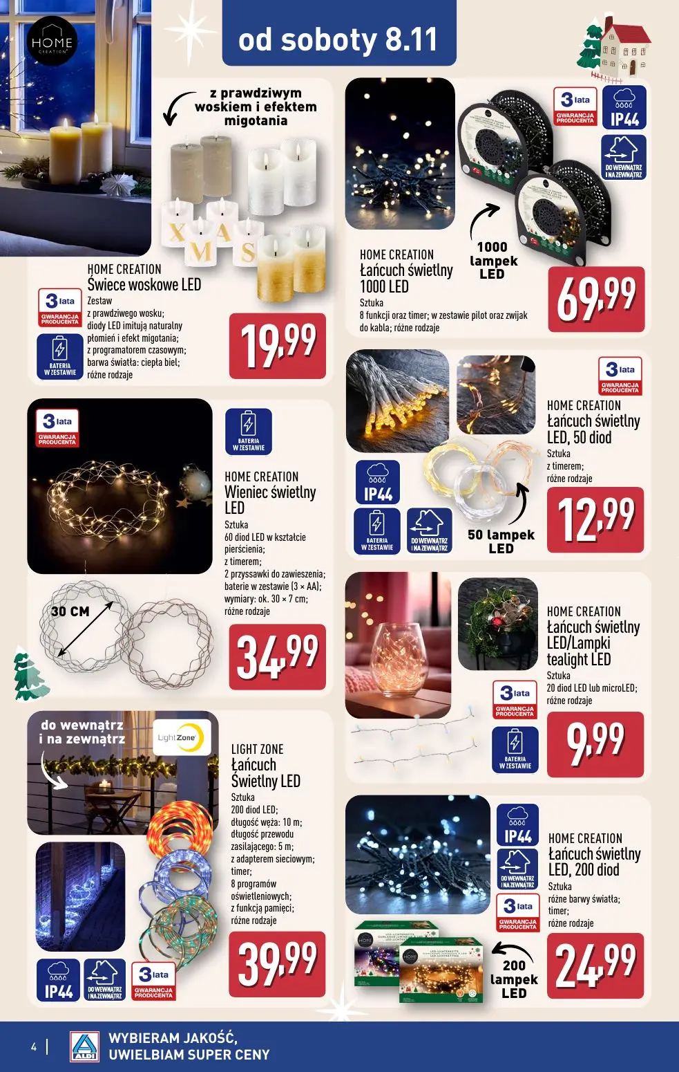 gazetka promocyjna ALDI Dekoracje świąteczne - Strona 4