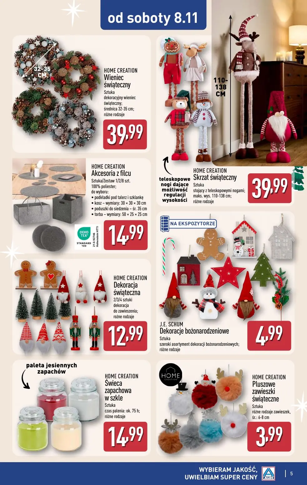 gazetka promocyjna ALDI Dekoracje świąteczne - Strona 5